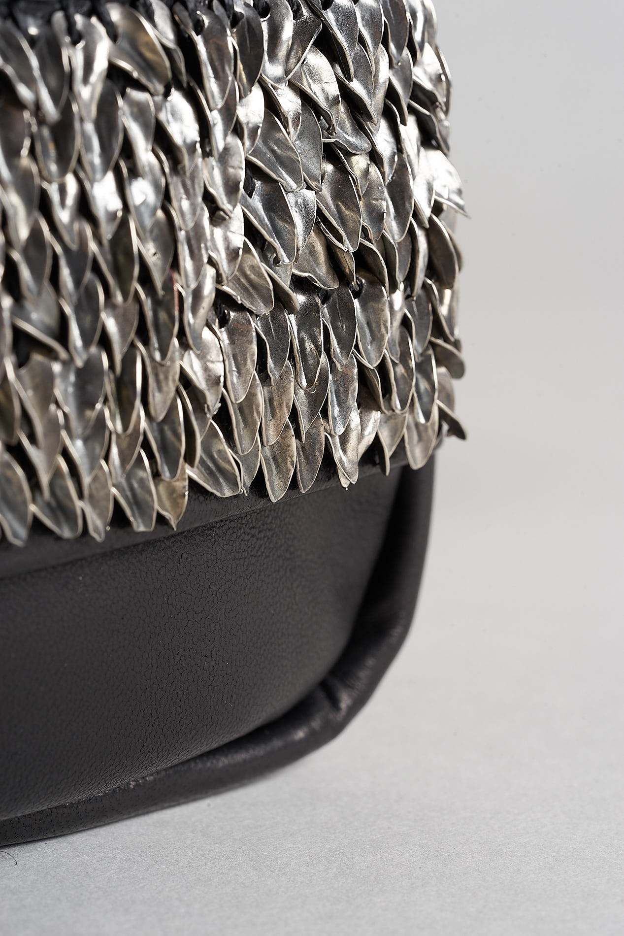 daniele basta leather and silver bags - DETAIL